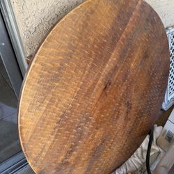 Wooden Bar Table And 2 Matching Barstools