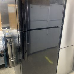 refrigerator black 30 inches top freezer ge 