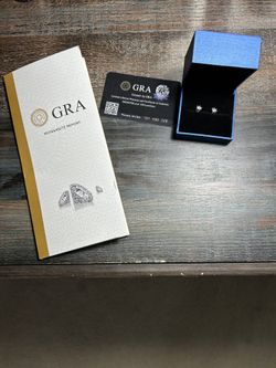 Unisex Moissanite Earring Sterling Silver 0.5 CT Round Cut VVS1