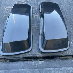 2 Clutch Side Aftermarket Saddle Bag Lids
