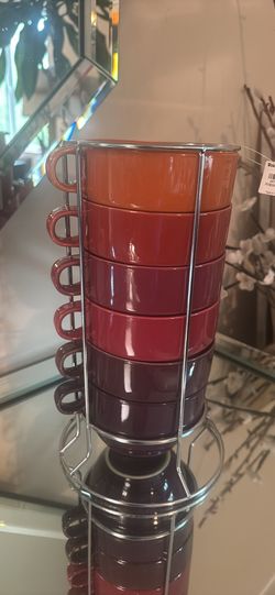 WORLD MARKET STONEWARE CUPS