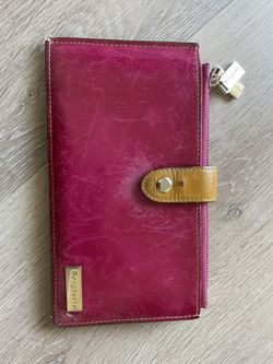 Borgasets Leather Wallet – Burgundy & Tan