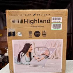 Baby Delight Highland Bouncer Pebble Grey Foldable
