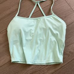 Teal workout top