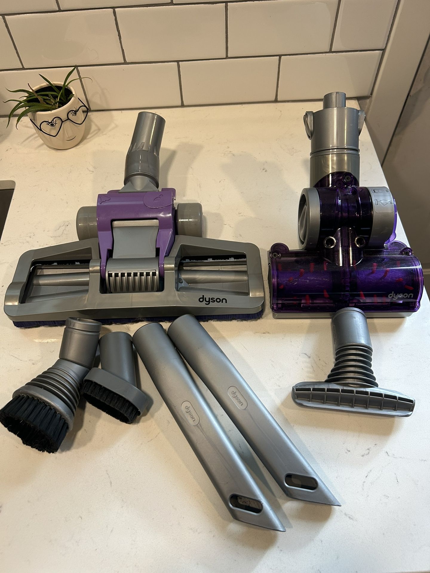Dyson vacuum attachments set