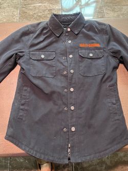 Harley Davidson flannel jacket size Medium