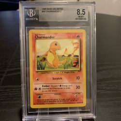 1999 Charmander Base Set BGS 8.5