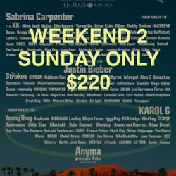 COACHELLA WEEKEND 2 SUNDAY ONLY (APRIL 19)