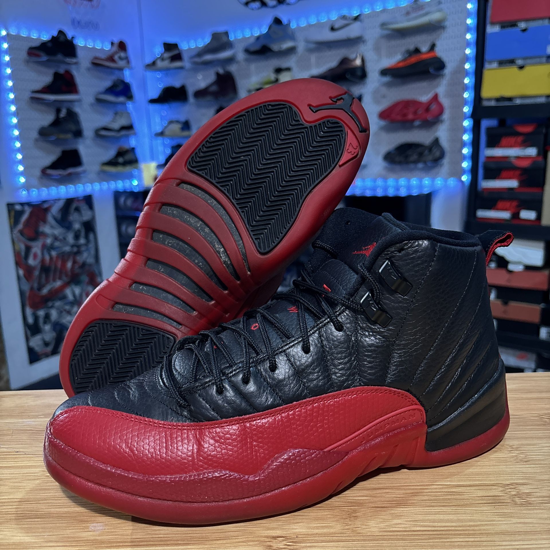 AIR JORDAN 12 RETRO “FLU GAME” SIZE 10