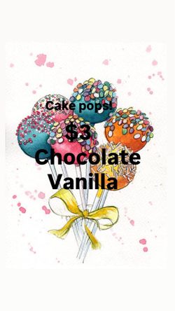 Cake pops for sale!