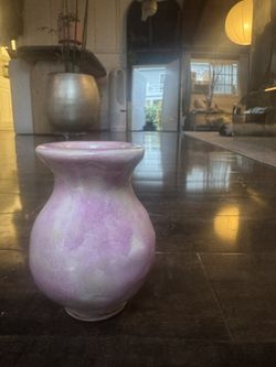 Handmade Ceramic Pink Vase-Small $40 OBO