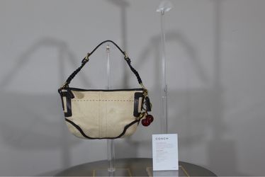 Vintage Cream Coach Shoulder Bag