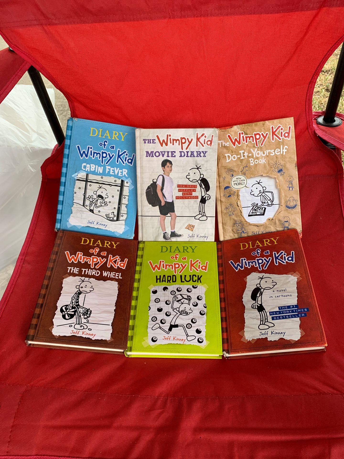 Diary of a Wimpy Kid hard cover books