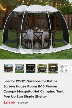 Canopy pop up tent