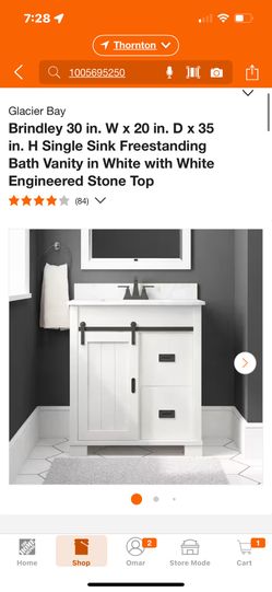 30 In vanity With Top