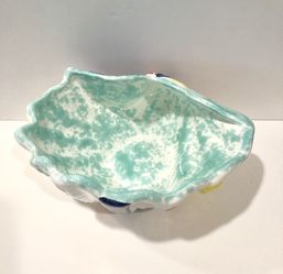 Fabulous hand made Italian Ceramic seashell dish
