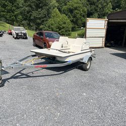 Peddle Boat And Trailer 