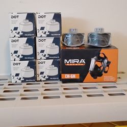 $650 Lot Mira Safety Gas Mask And Filters for $180