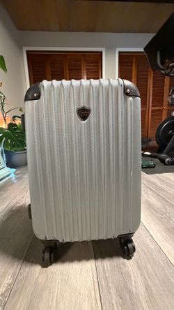 Gray small suitcase