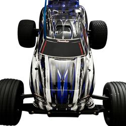 TRAXXAS RUSTLER 2WD STADIUM TRUCK RTR XL5 BRUSHED (W/ BATTERY) BLUE COLOR