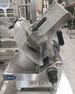 Globe Automatic 13" Heavy Duty Meat Cheese Slicer.