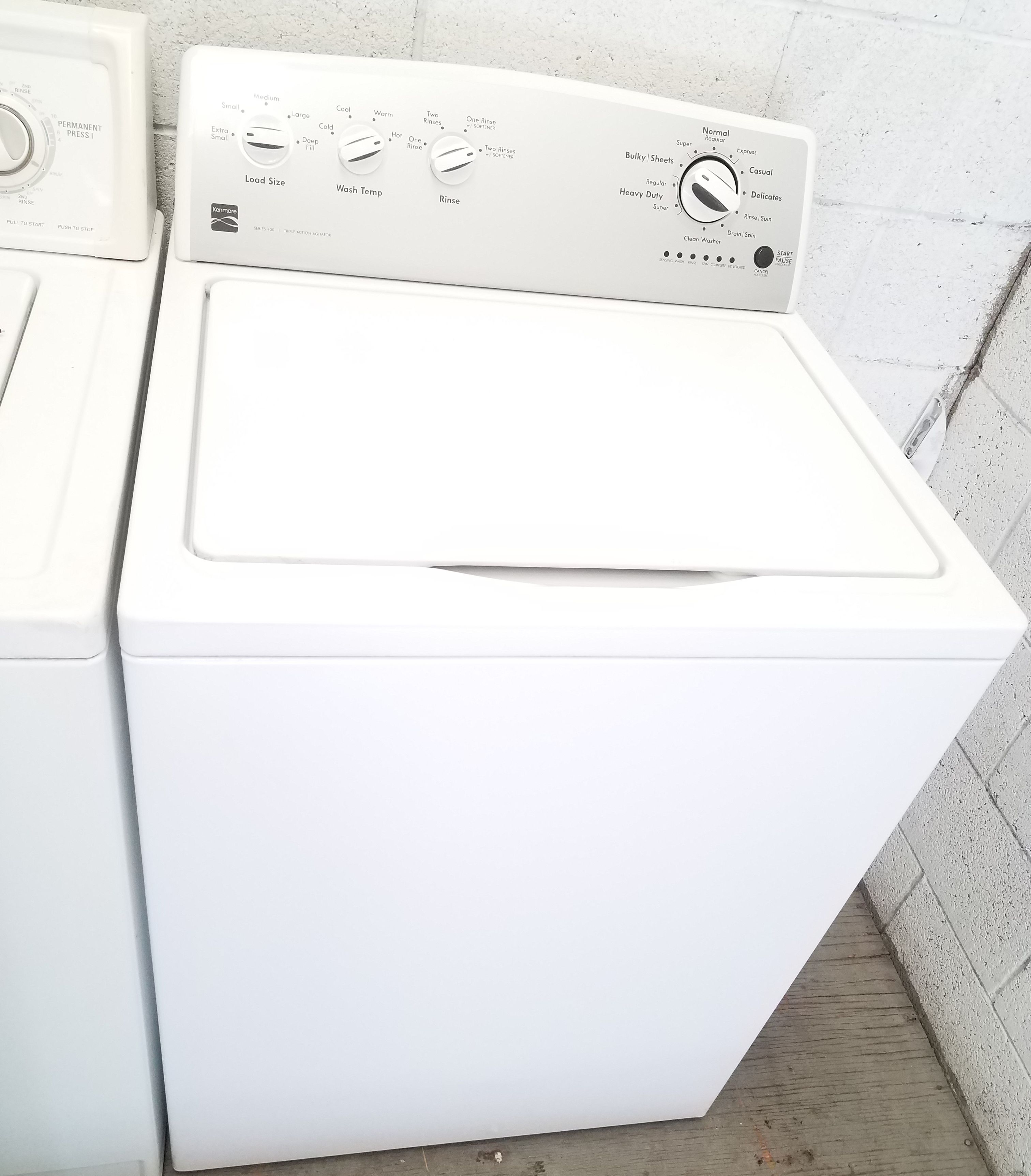Kenmore (400 series) top load washer with triple action agitator