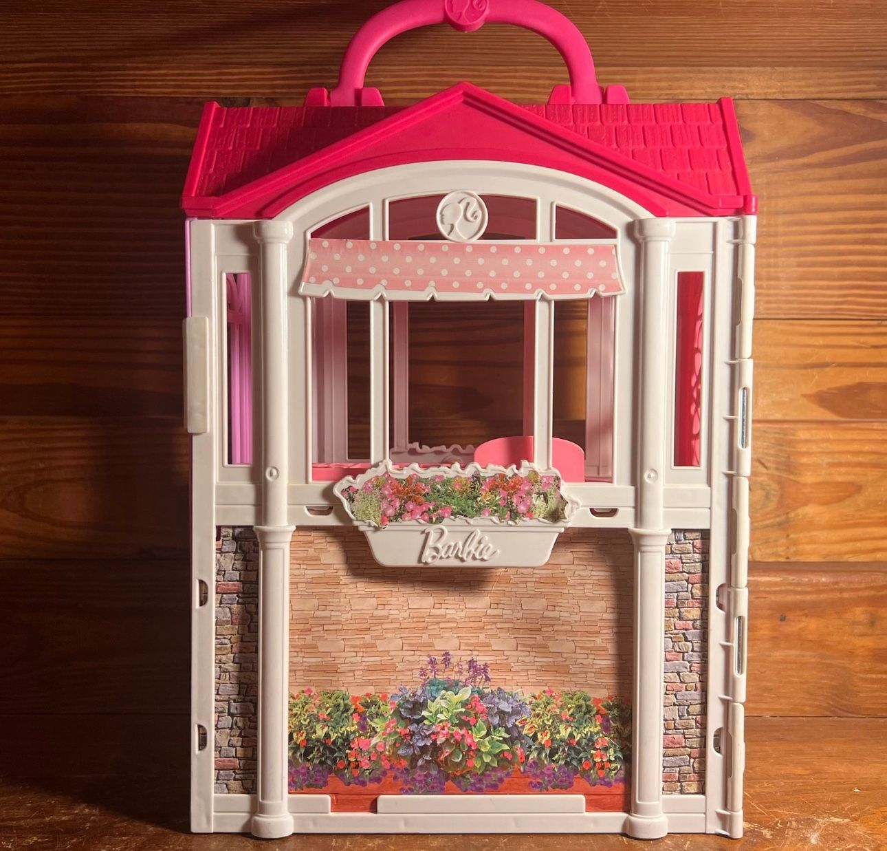 2014 Barbie Glam Getaway House Fold-N-Go Dollhouse Playset VGUC