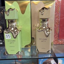 Lattafa Eclaire And Eclaire Pistache Perfumes 3.4 Oz