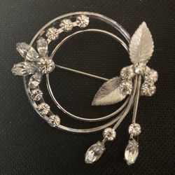 ❤️Vtg~$30~Krementz Circle Brooch/Lapel Pin