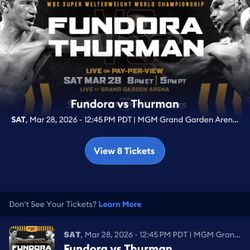 FIGHT TICKETS FOR THE LOW!!