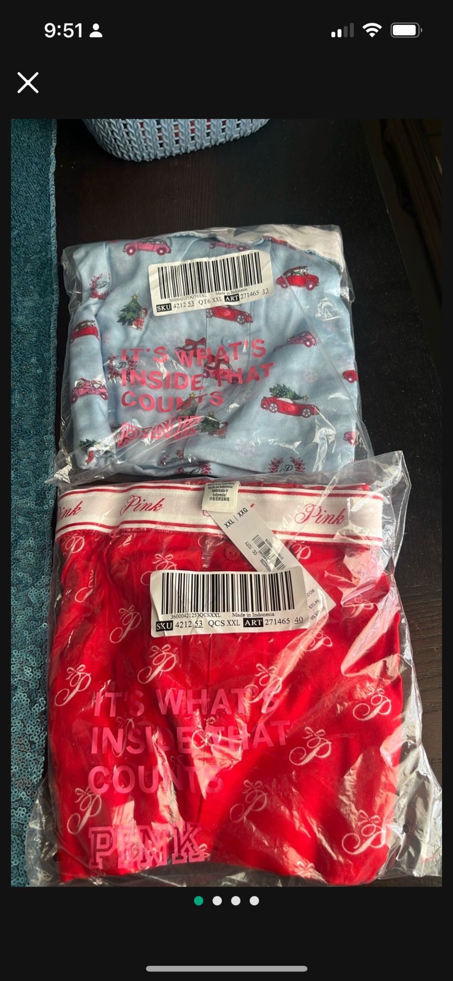 PINK (authentic) Women’s Holiday Boxers 