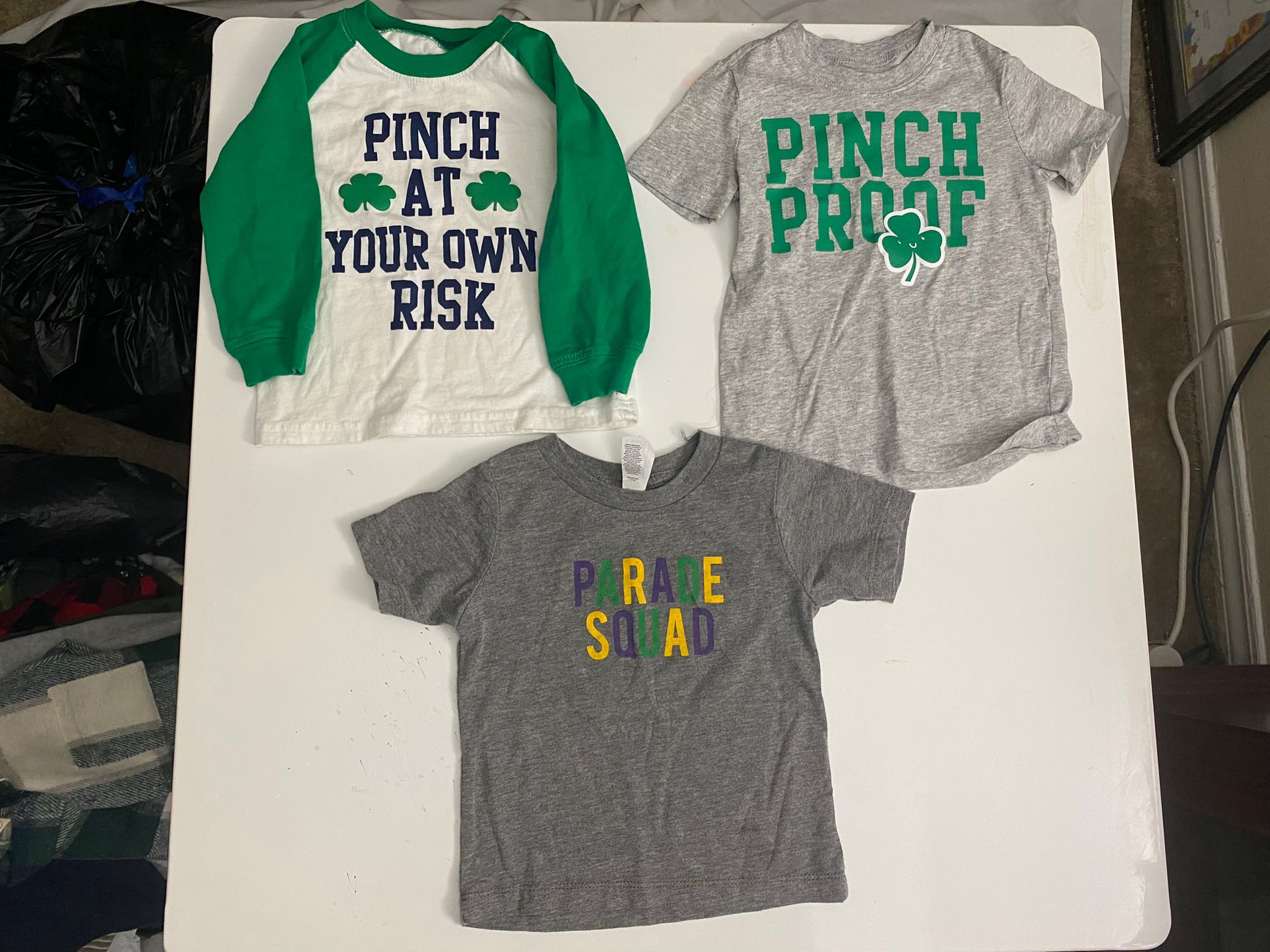 St Patrick's Day/Mardi Gras Holiday Graphic Tee's 12-18 month Kid Tops by CARTER