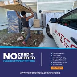 Bed Frames & Mattresses **Financing & Delivery**