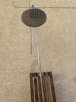 Outside shower by the pool