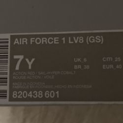 Nike AF1 Size 7y