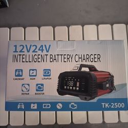 25A Smart Battery Charger 12V/24V - Lithium, AGM, Lead-Acid