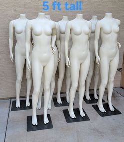 Headless Female Full Body Mannequins 5 ft Tall $120 each