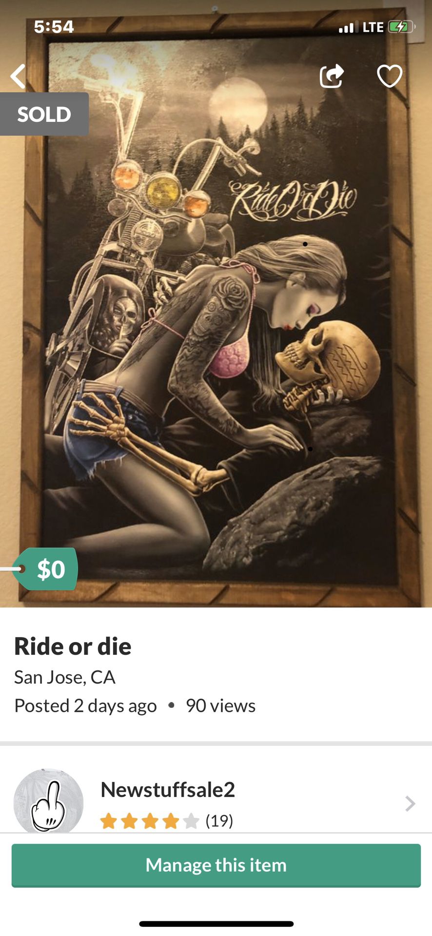 Ride or die *Must go, moving*