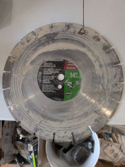 14" concrete saw blade