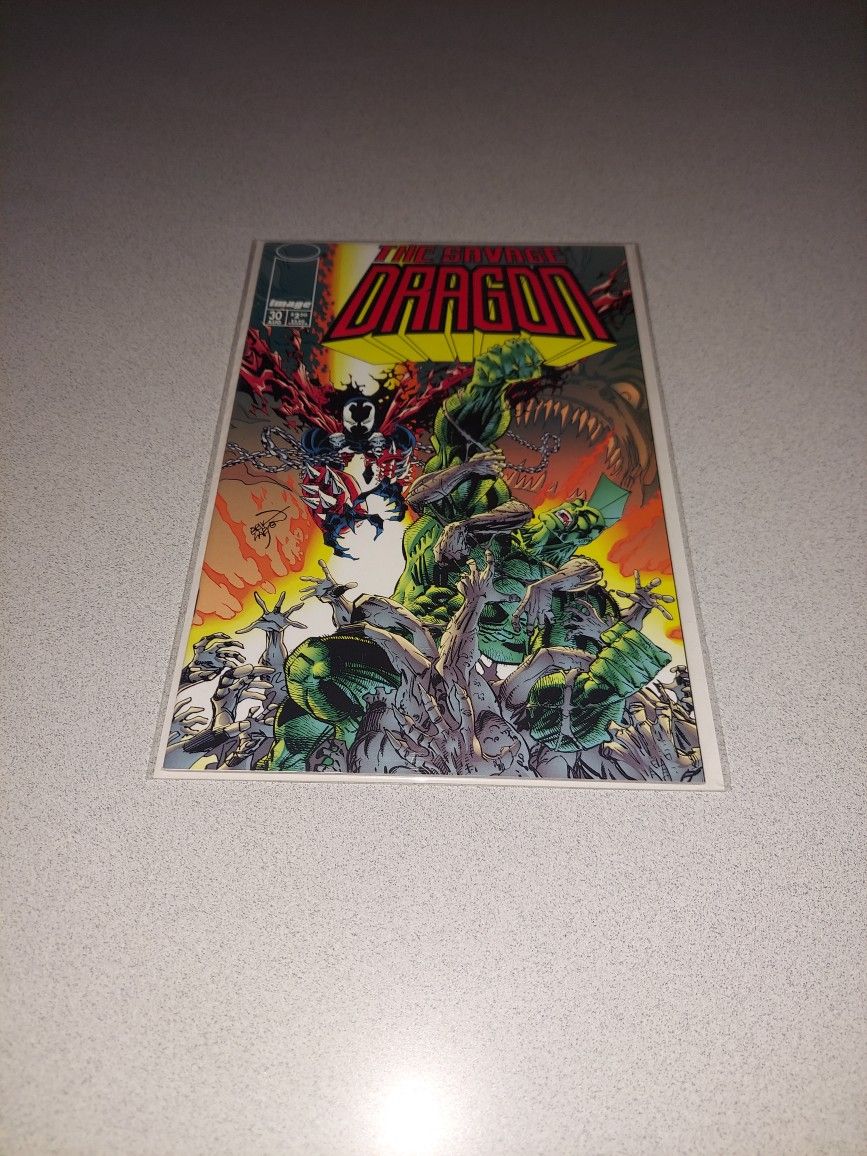 1996 THE SAVAGE DRAGON #30 COMIC BAGGED AND BOARDED