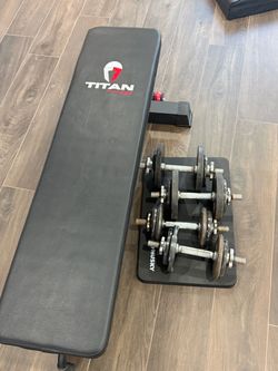 Flat Bench with weights