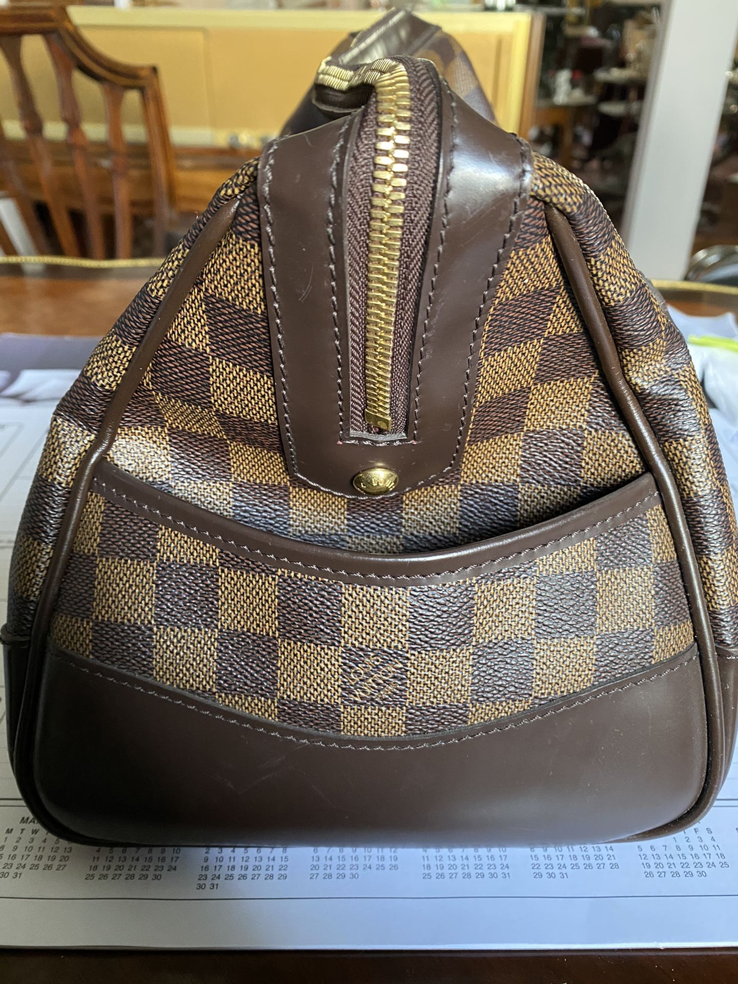 ルイヴィトン LOUIS VUITTON BERKLEY DEMIER EBEN MONOGRAM HAND BAG VERY