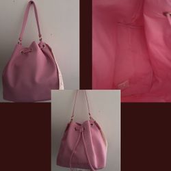 Juicy Couture Drawstring Bucket Bag – Bubblegum Pink