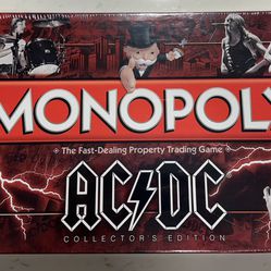 Monopoly AC/DC Collector’s Edition Board Game Rock & Roll 2011 Hasbro Brand New