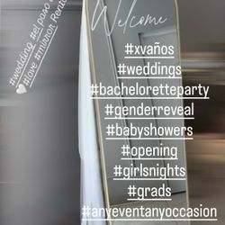 Espejo personalizado con frase a tu gusto para cualquier  evento