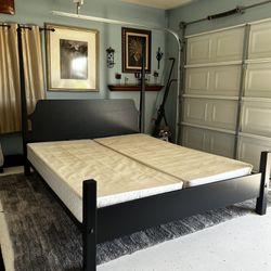 Cal King Bed frame/with Spring Box 