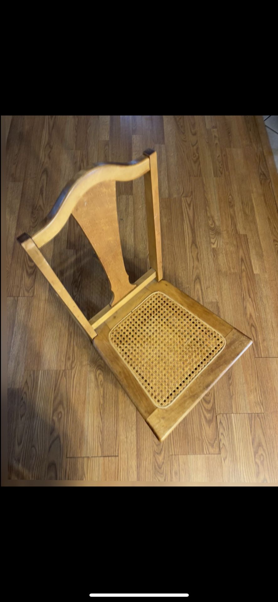 Late 19th Century Antique Cochran Chair Company Maple Wood Fiddle Back Childs Rocking Chair Collectibles & Art