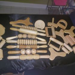 Remato Kit De  Maderoterapia Corporal 24 Piezas Nuevas