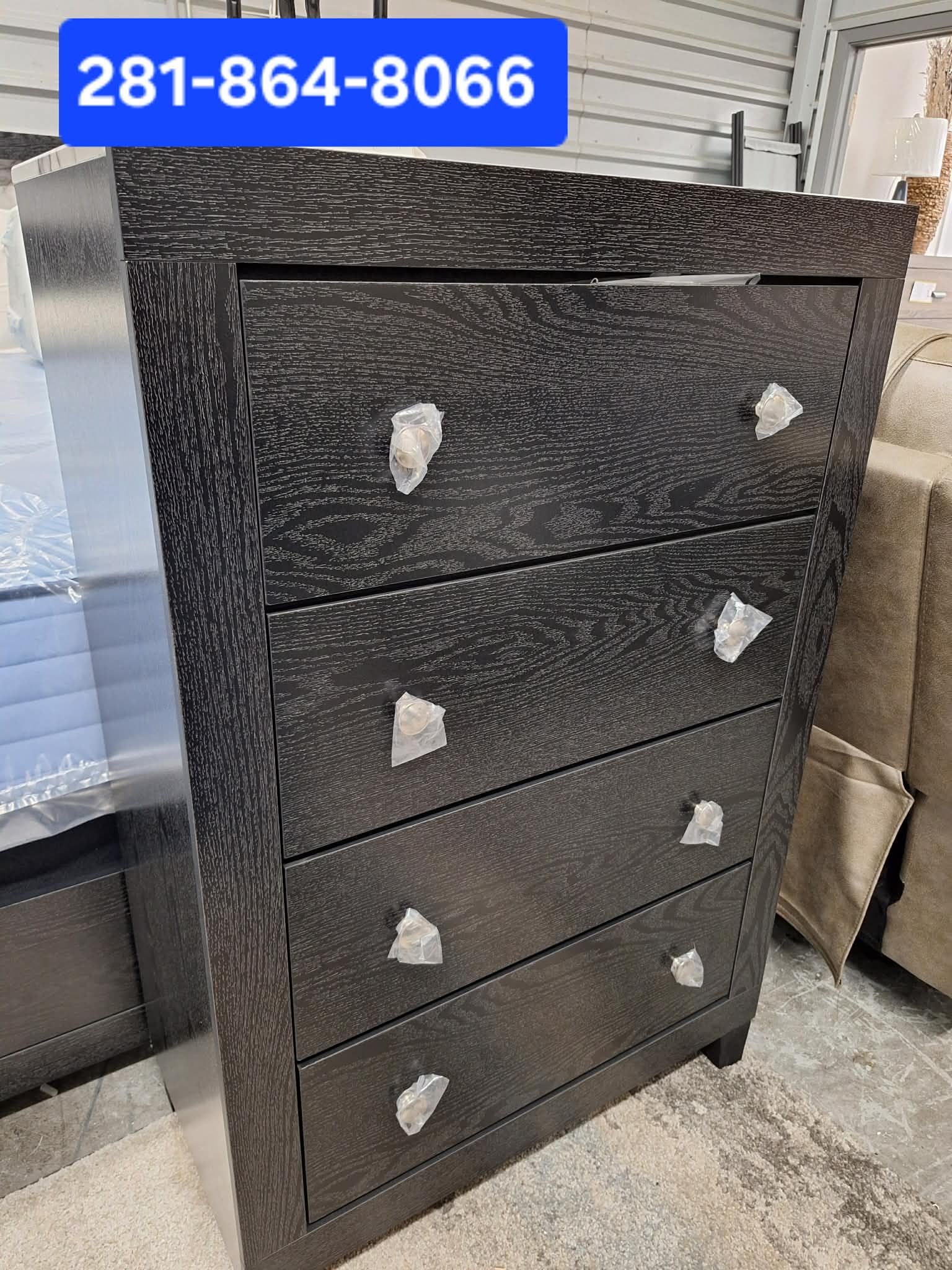 New Tall Black Chest Of Drawers