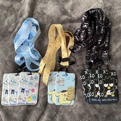 Sanrio ID Card Holder With Lanyard XxSanrio